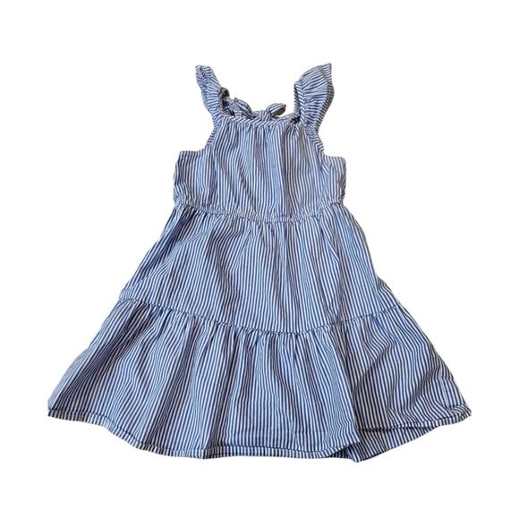 NWT! J. Crew Crewcuts Blue Stripe Bow Back Nautical Dress Girl's Sz 7 - Picture 2 of 4